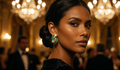Aretes Esmeralda | Cristal Verde con Oro